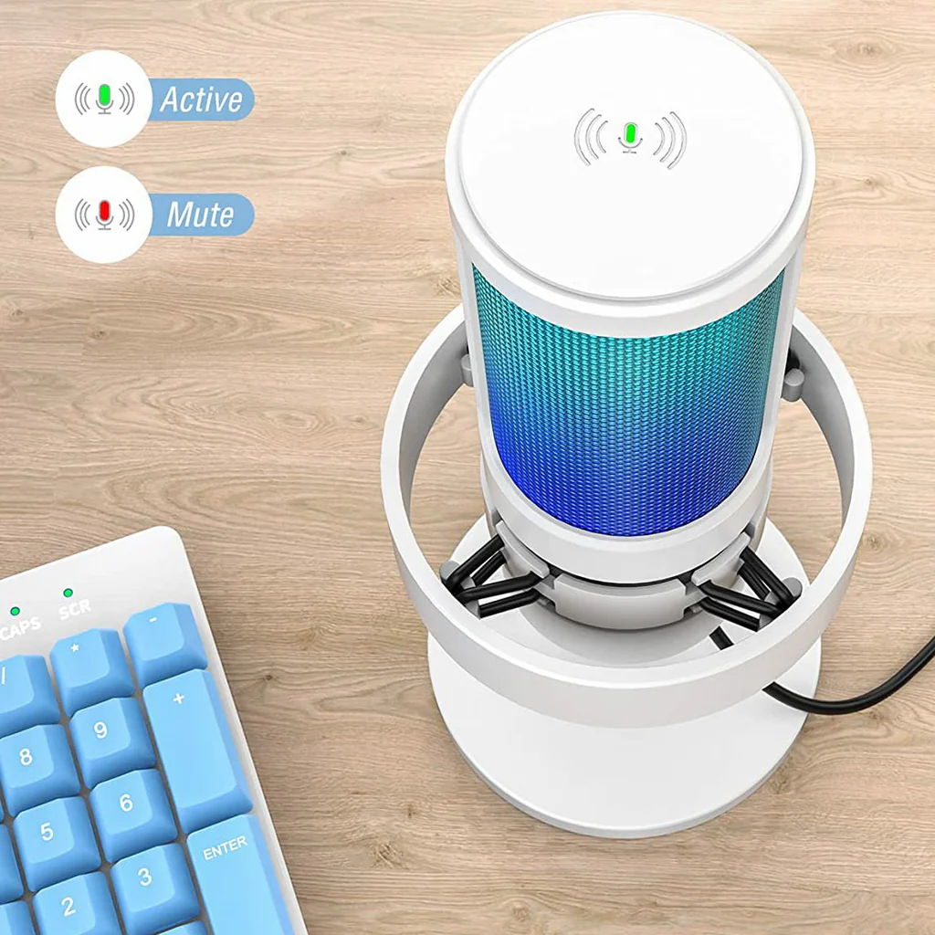 Fifine Ampligame A8 Usb Mic With Controllable Rgb, Live Monitoring Fifine Ampligame A8 Usb Mic With Controllable Rgb, Live Monitoring